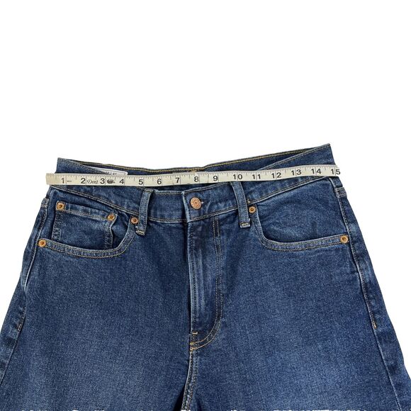 Women’s Gap High Rise Stride Wide Leg Denim Jeans Size 28 6 Short - Picture 7 of 10